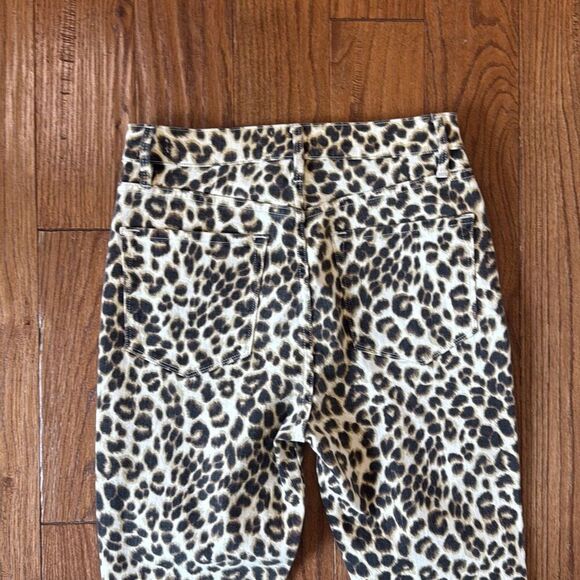 FRAME Ali high rise cigarette leopard jeans 27 - Picture 11 of 12